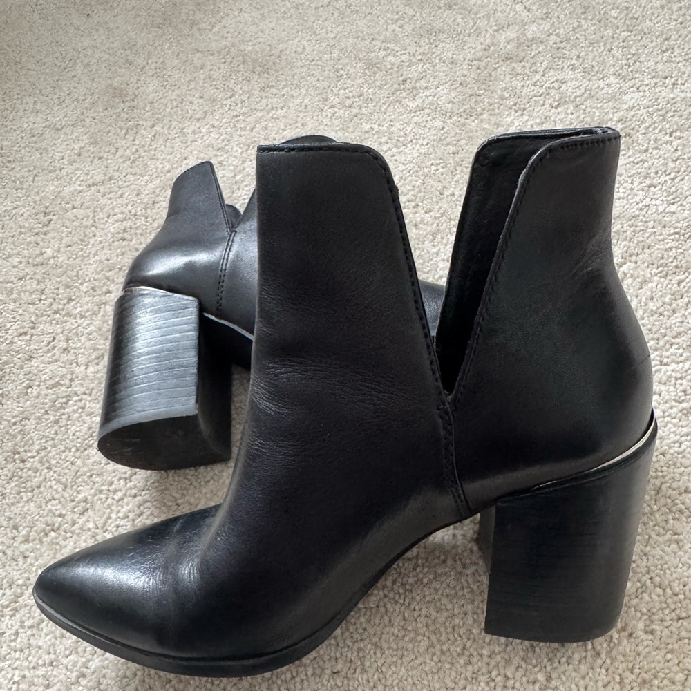 Steve Madden Black Ankle Booties